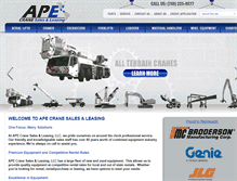 Tablet Screenshot of apecrane.com